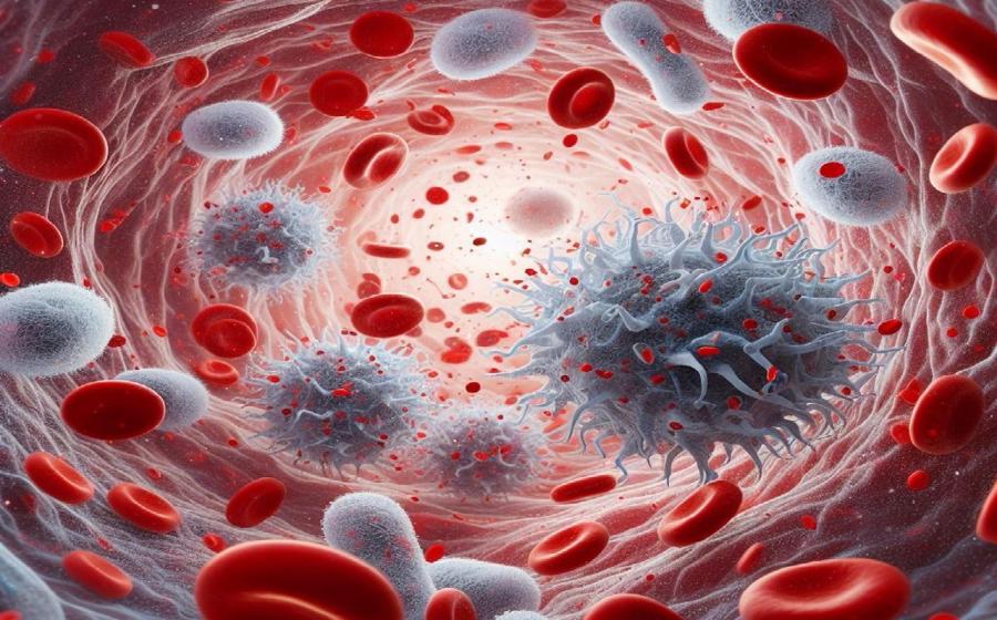 Krev, červené a bílé krvinky, zdroj obrázku Pixabay.com