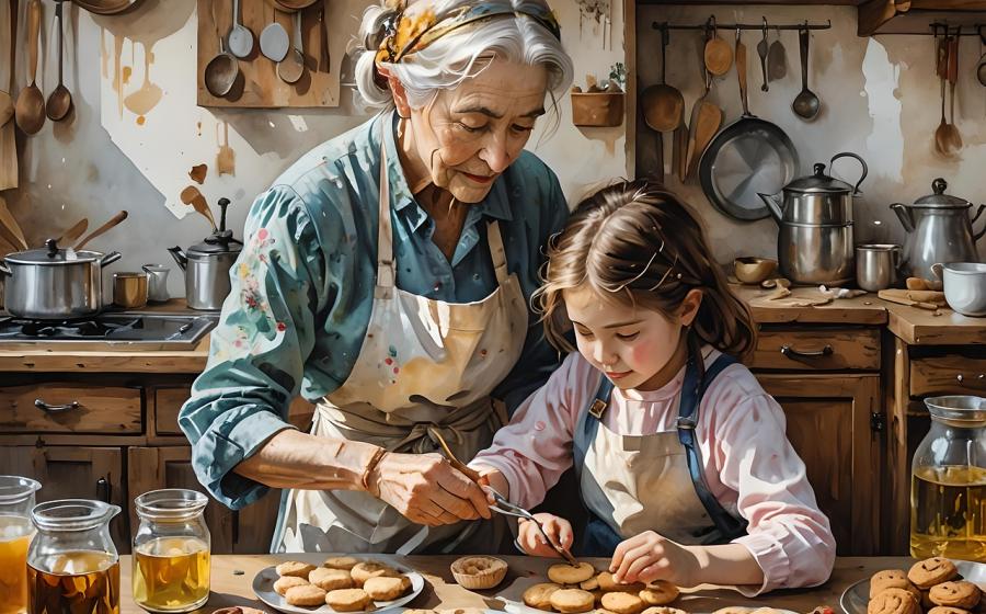 Babička s vnučkou, zdroj obrázku Pixabay.com