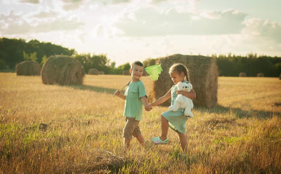 Děti na poli, zdroj obrázku Pixabay.com