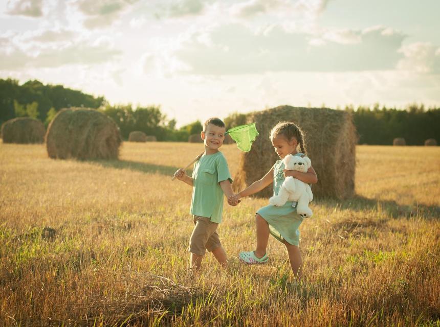 Děti na poli, zdroj obrázku Pixabay.com